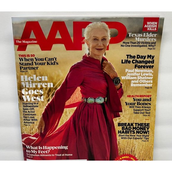 Office Aarp Magazine December 222 January 2023 Helen Mirren Break Bad